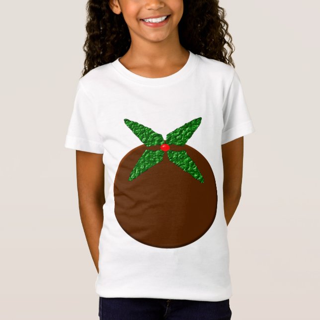 Christmas Pudding Kids T Shirt (Front)