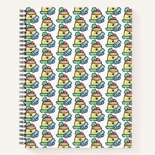 christmas pudding notebook