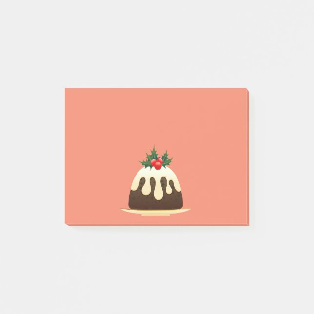 Christmas Pudding Post-it Notes (Front)