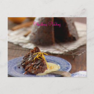 Christmas Pudding Postcard