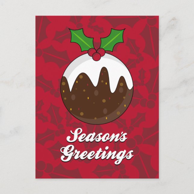 Christmas Pudding Postcard (Front)