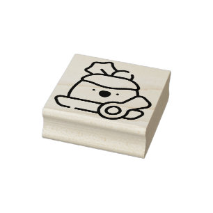 christmas pudding rubber stamp