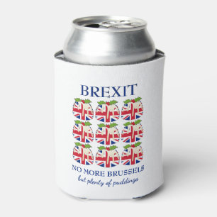 Christmas Pudding   Union Jack   BREXIT Can Cooler