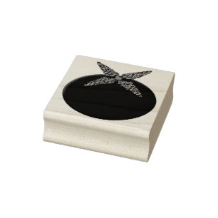 Christmas Pudding Wood Art Stamp