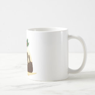 christmas puddings coffee mug
