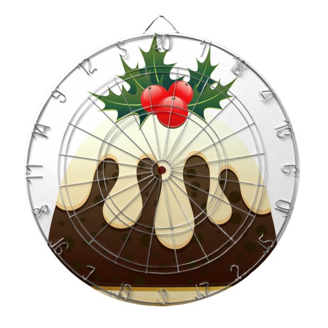 christmas puddings dartboard (Front)
