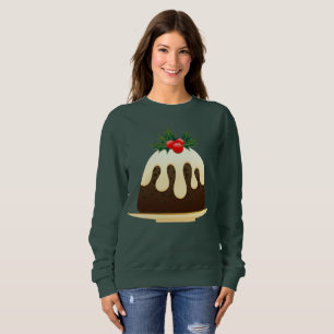 christmas puddings womens sweatshirt