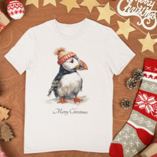 Christmas Puffin, customisable T-Shirt