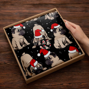 Christmas Pug Holiday   Dog Tissue Paper
