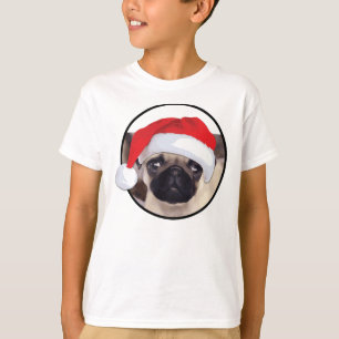 Christmas Pug - Kids' Basic Hanes T-Shirt