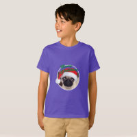Christmas Pug - Kids' Basic T-Shirt