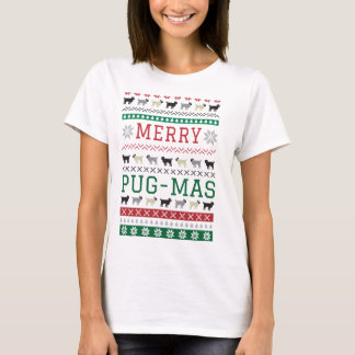 Christmas Pug-Mas Pugs Fun Cute Dogs X-Mas T-Shirt