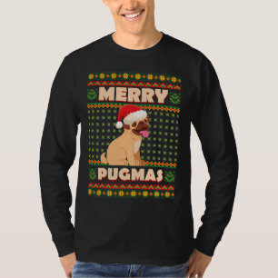 Christmas Pug Merry Xmas Dog Life Essential T-Shir T-Shirt