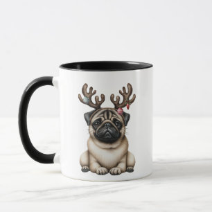 Christmas Pug Mugs