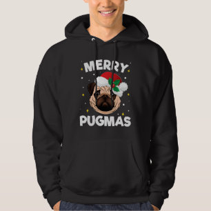 Christmas Pug Santa Gift for Pug Lover Merry Pugma Hoodie