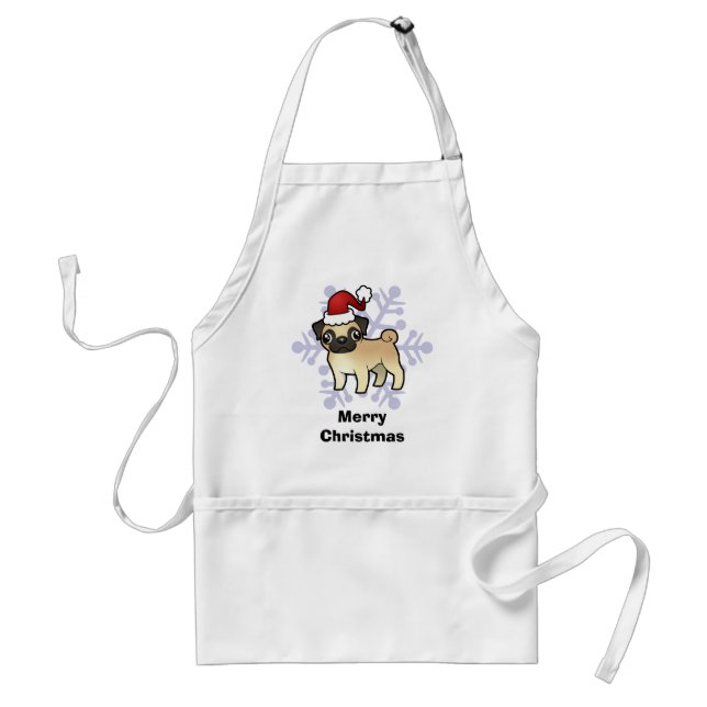 Christmas Pug Standard Apron (Front)