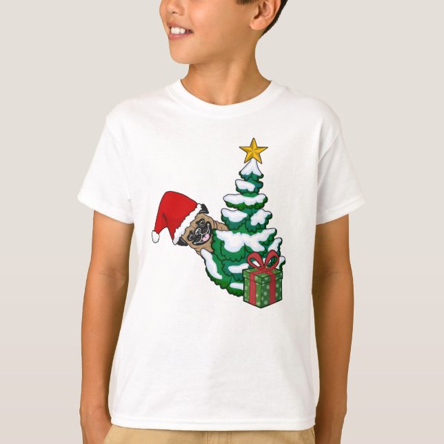 Christmas Pug T-Shirt (Front)