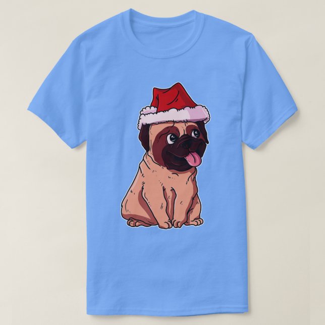 Christmas Pug T-Shirt (Design Front)