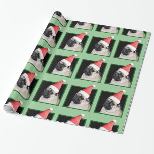 Christmas Pug wrapping paper