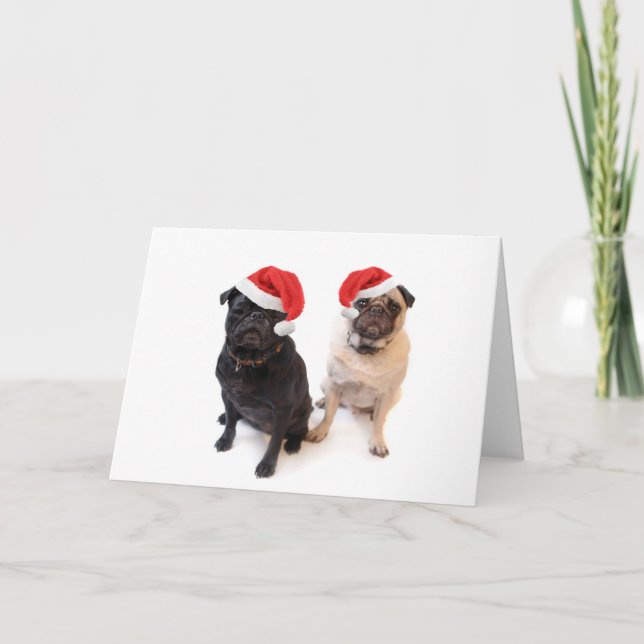 christmas pugs holiday card (Front)
