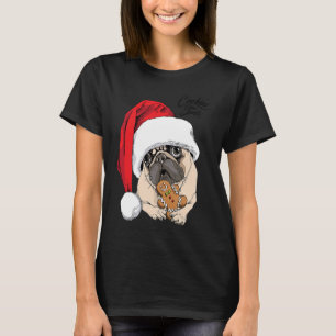 Christmas Pugs Merry Pugmas Santa Gingerbreads Cos T-Shirt