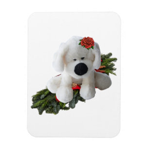 Christmas Pup  Magnet