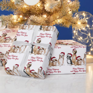 Christmas Puppies Wrapping Paper