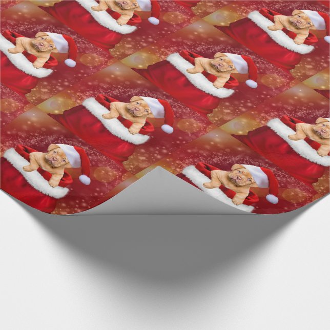 Christmas Puppies Wrapping Paper (Corner)