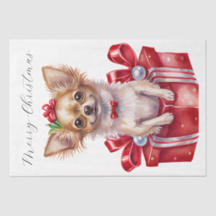 Christmas Puppy Dog Presents Tissue Paper