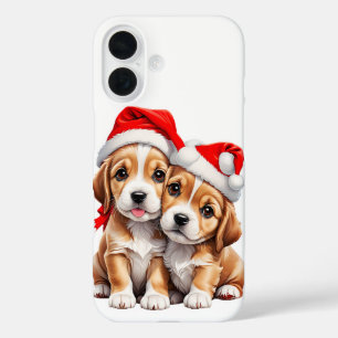 Christmas Puppy Dogs iPhone 16 Case