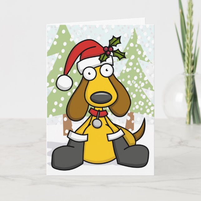 Christmas Puppy Holiday Card (Front)