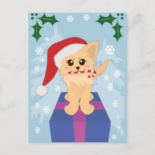 Christmas Puppy Holiday Postcard