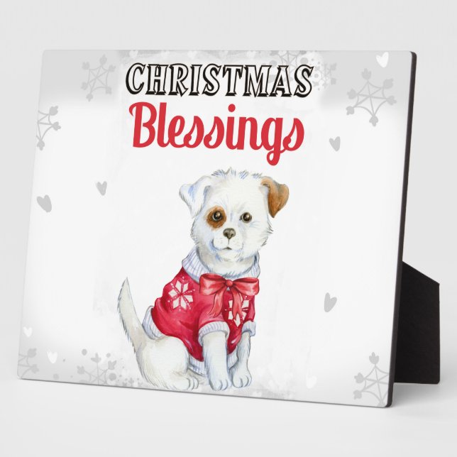 Christmas Puppy Plaque (Side)