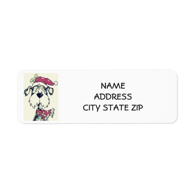 **CHRISTMAS PUPPY** RETURN ADDRESS LABEL (Front)