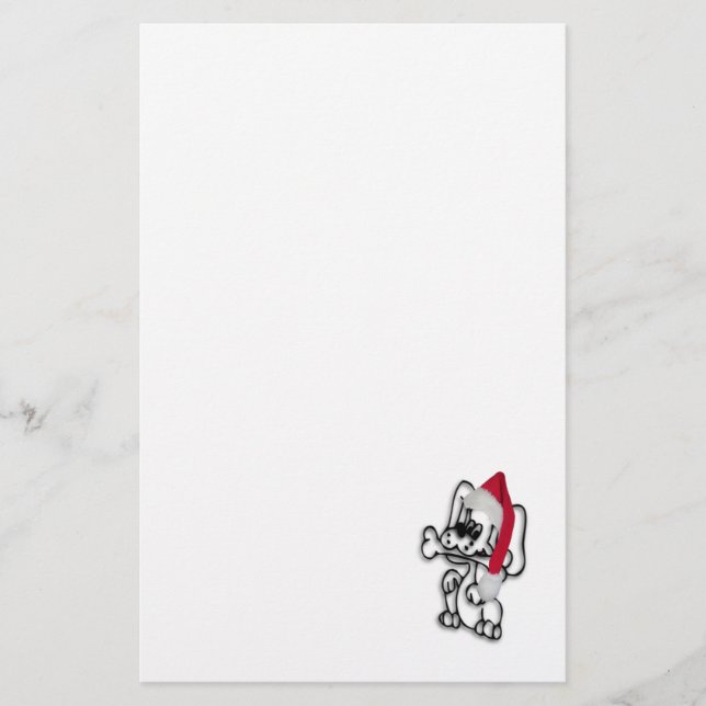 Christmas Puppy Stationery (Front)