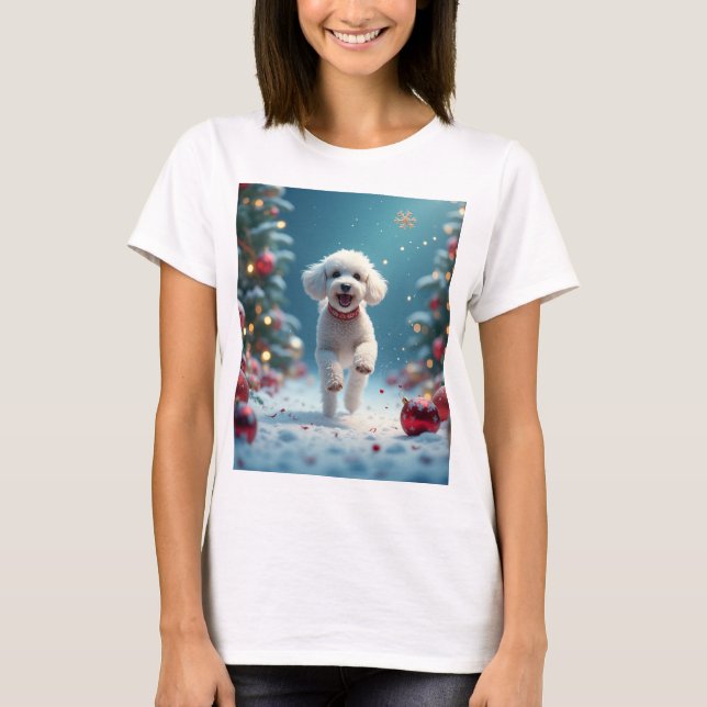 Christmas puppy T-Shirt (Front)