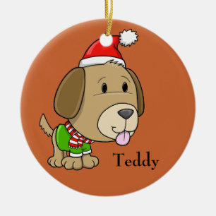 Christmas Puppy "Teddy" Ornament