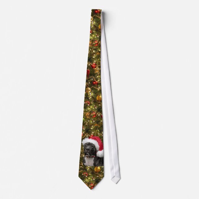 Christmas puppy tie (Front)
