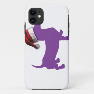 Christmas Purple Dachshund iPhone 11 Case
