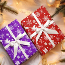 Christmas Purple Violet Holiday Theme Pattern