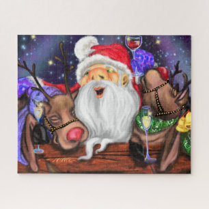 Christmas Puzzle Gift Santa and Reindeers - Fun
