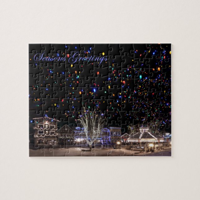 Christmas Puzzle:  'Northern Lights' Jigsaw Puzzle (Horizontal)