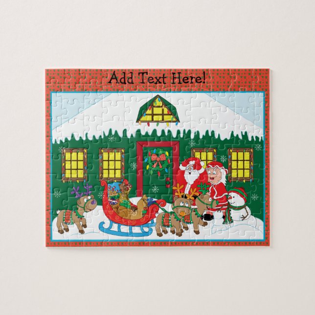 Christmas Puzzle Personalise (Horizontal)
