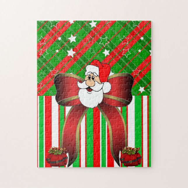 Christmas Puzzle Santa (Vertical)