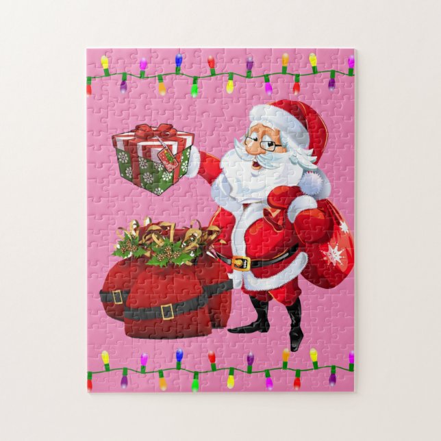 Christmas Puzzle Santa (Vertical)