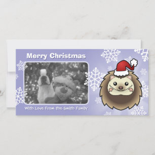 Christmas Pygmy Hedgehog Holiday Card