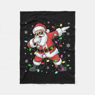 Christmas Pyjamas Dabbing Santa Claus Boys Xmas Da Fleece Blanket