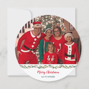 Christmas Pyjamas Family Photo Challenge Holiday Card