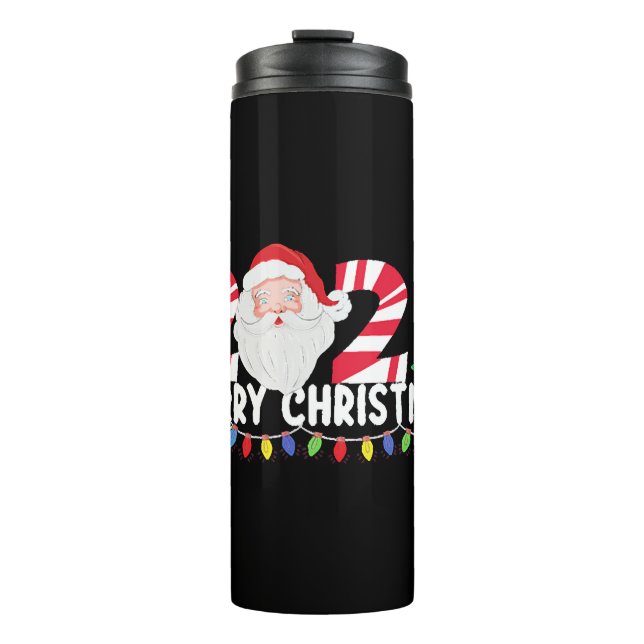 Christmas Pyjamas Matching Family Christmas Thermal Tumbler (Front)