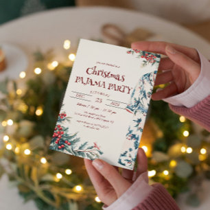 Christmas Pyjamas Party Invitation